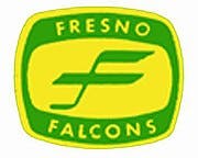 Old logo of the Fresno Falcons.