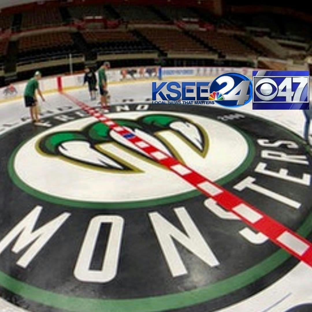 A picture of the Monster's ice hockey rink.